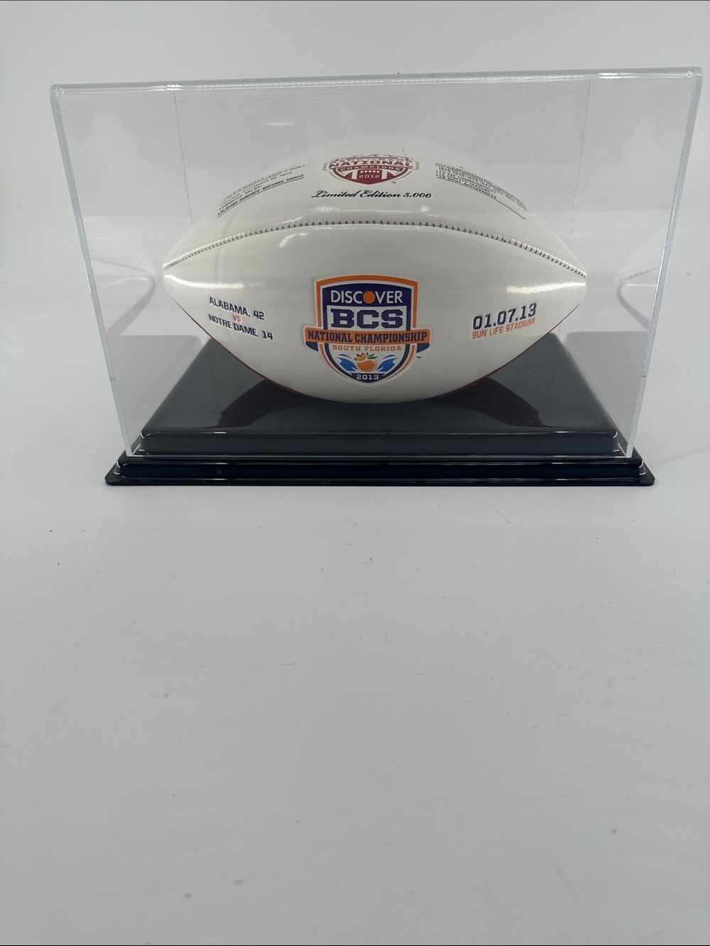 NCAA White University of Alabama 2012 Commemorative Football